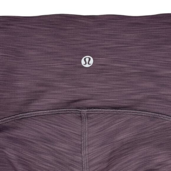 Lululemon Power Within Super High-Rise Pant 28" In Heathered Black Currant 2 - Picture 8 of 9